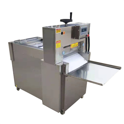 gefrorene Fleisch-Schneidmaschinen-vollautomatische Hühnerschneidemaschine 20mm 550kg/H dick