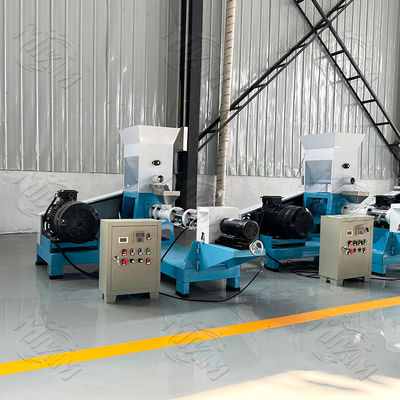 Pet Feed Production Line equipped with pellet mill grinding mill and extruder to produce sinking and floating animal feed pellets