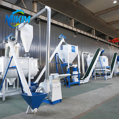 Hohe Effizienz, geringe Ausfallrate, vollautomatische Produktionslinie für Futterpellets für Geflügelzuchtbetriebe