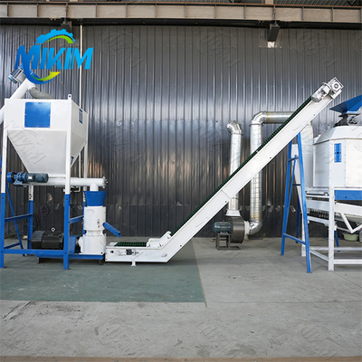 Hocheffiziente, automatische, arbeitssparende und kostengünstige Futterpelletproduktionslinie für Hühner, Enten, Rinder und Schafe