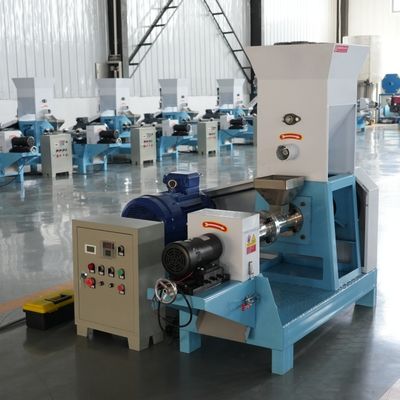 Trockentyp schwimmende Fischfutter-Pellet-Extrusionsmaschine 120-150 kg / h