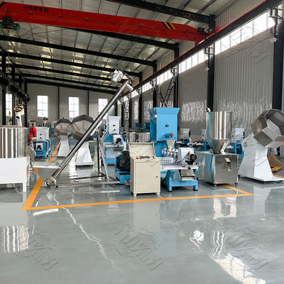 CE-certified pet food production lines are used for food for dogs, cats, birds, and aquatic animals.