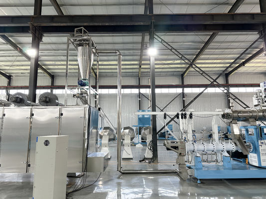 1-2T/H Großkapazität Schwimmb/Sinking Wet-Typ Einzelschraubfischfutter-Pellets extruder Produktionslinie Karpfen Garnelen Haustierfutter Motor PLC Pump Gear