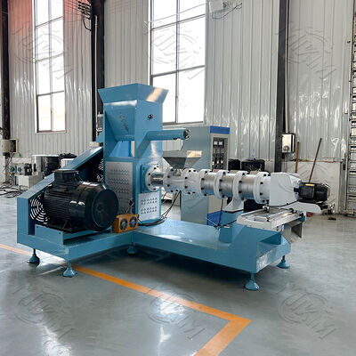 Stainless Steel Fish Feed Extruder Machine with 100-2000 kg/h Capacity and Automatic Feeding for Pet Food Processing