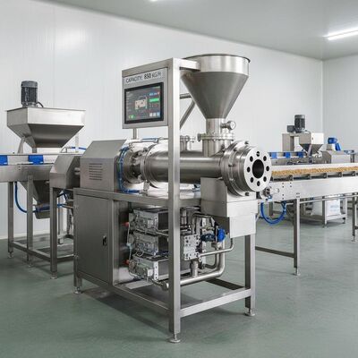 Twin Screw Extruder mit einer Kapazität von 100-1000 kg/h für Tierfutterproduktionslinie in Edelstahl für Lebensmittel und vollautomatischem Steuerungssystem