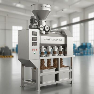 Maschine für Fischfutterpellets aus Edelstahl mit 100-2000 kg/h Kapazität und automatischer Fütterung