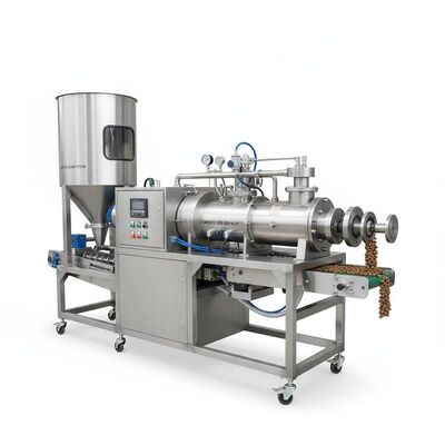 Extrudermaschine für Fischfutter aus Edelstahl mit einer Kapazität von 100-2000 kg/h und automatischer Fütterung für die Verarbeitung von Futtermitteln für Haustiere