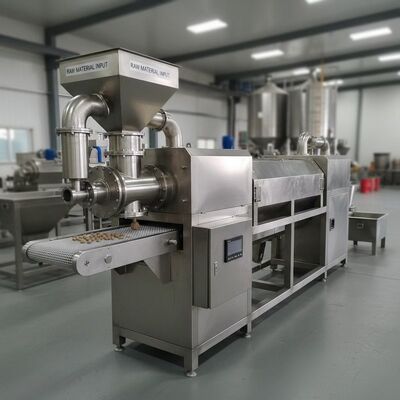 Kommerzielle 120 KG/h Kapazität Edelstahl schwimmende Fischfutter Extrudermaschine mit automatischer Fütterung für die Tierfutterproduktion