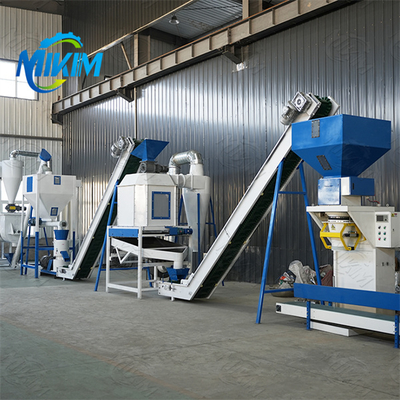 Hochertragreiche Futterpelletproduktionslinie, vollautomatisch, für Bauernhöfe und Futterpelletproduktionsanlagen, hoher Ertrag und niedrige Kosten.