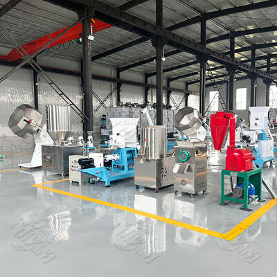 Qualität 200-800 kg/h Kleine schwimmende Fischfutter-Extruder-Produktionslinie. Fabrik