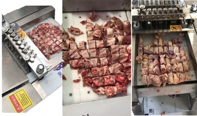 Hühnerfleisch Cuber-Maschinen-Fleisch-Werkzeugmaschine-Fleisch-Schneidmaschinen-Schweinefleisch-Rindfleisch-Würfel-Schneidemaschine